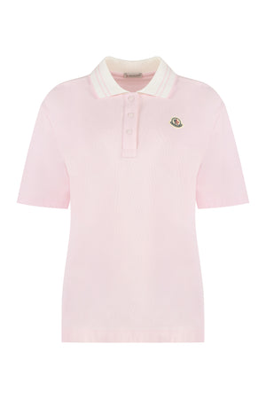 Cotton-piqué polo shirt-0